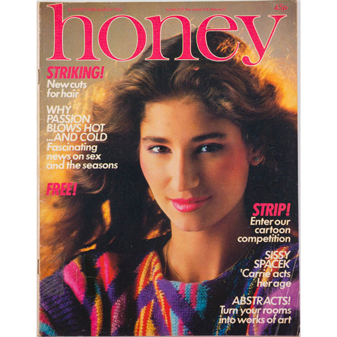 Honey Magazine UK March 1980 Sissy Spacek Brooke Shields Andy Warhol