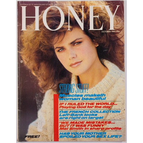 Honey Magazine UK October 1983 Left Bank Looks Biba's Barbara Hulanicki & Mel Smith.