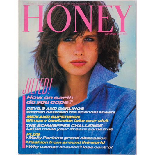 Honey Magazine UK September 1983 - Molly Parkin  Sarah Mower John Pilger Stephen King