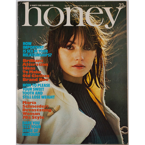 Honey Magazine UK January 1976 Maria Schneider Last Tango in Paris