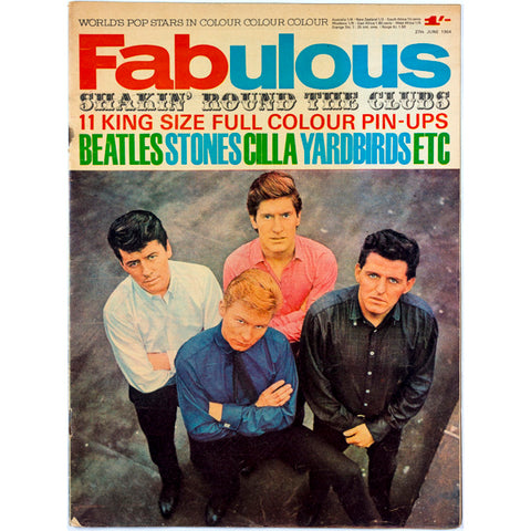 Yardbirds Cilla Black Rolling Stones Fabulous magazine 27th June 1964