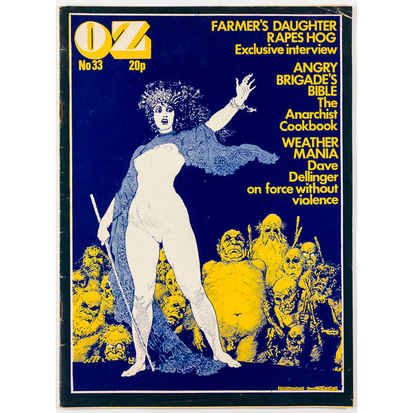 OZ MAGAZINE UK No.33 Martin Sharp INK Felix Dennis 1971 February RICHARD NEVILLE