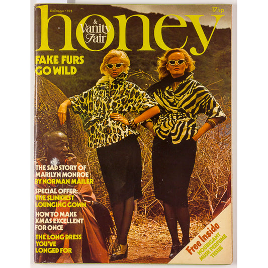 Honey Magazine UK December 1973 Norman Mailer Marilyn Monroe Africa