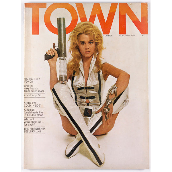 Jane Fonda Barbarella David Hurn Derek Nimmo Frank Zappa Town magazine 1967