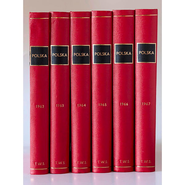 Poland magazine POLSKA 1962-1967 complete run BOUND VOLUMES 6 books