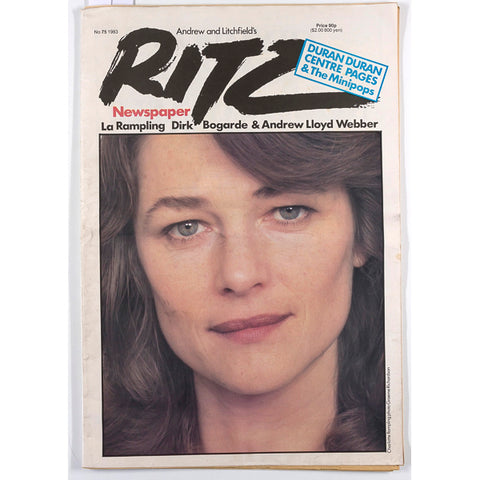 Charlotte Rampling SIMON LE BON Dirk Bogarde LDC Ritz magazine 75 1983