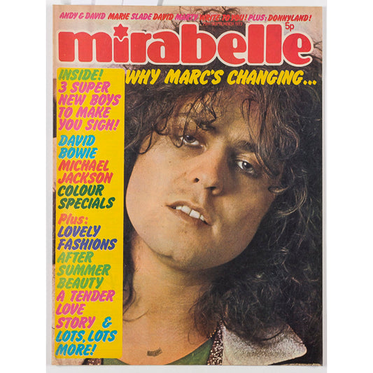 Marc Bolan David Bowie Michael Jackson Slade  MIRABELLE SEPTEMBER 1973